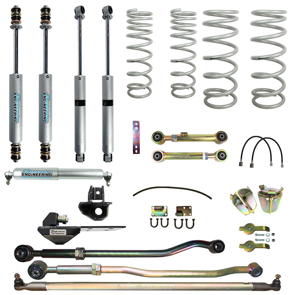 Superior Engineering 4 Inch (100mm) Lift Kit Suitable For Nissan Patrol GU 2000 on Wagon 4.8lt - SUP-GU2-W48-KIT-4INCH